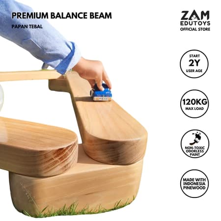 ZAM Edutoys - Papan Titian Tebal Premium Balance Beam