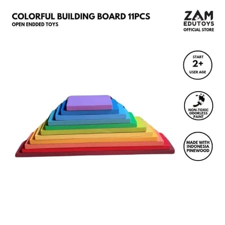 ZAM Edutoys - Colorful Building Board